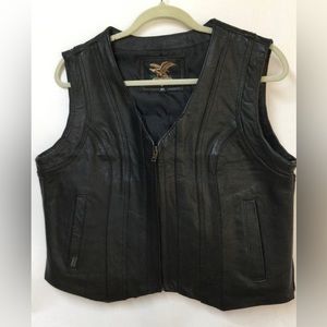 Jamin Leather Ladies Vest    L